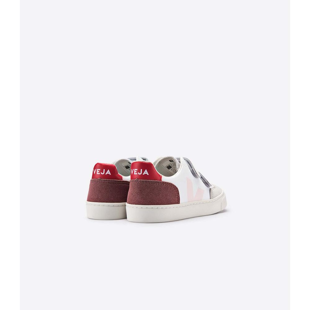 Veja V-12 LEATHER Kids' Sneakers White | CA 873BEX